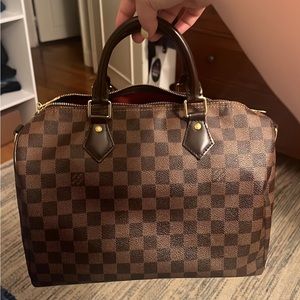Louis Vuitton Speedy 30 Bandolier Damier Ebene